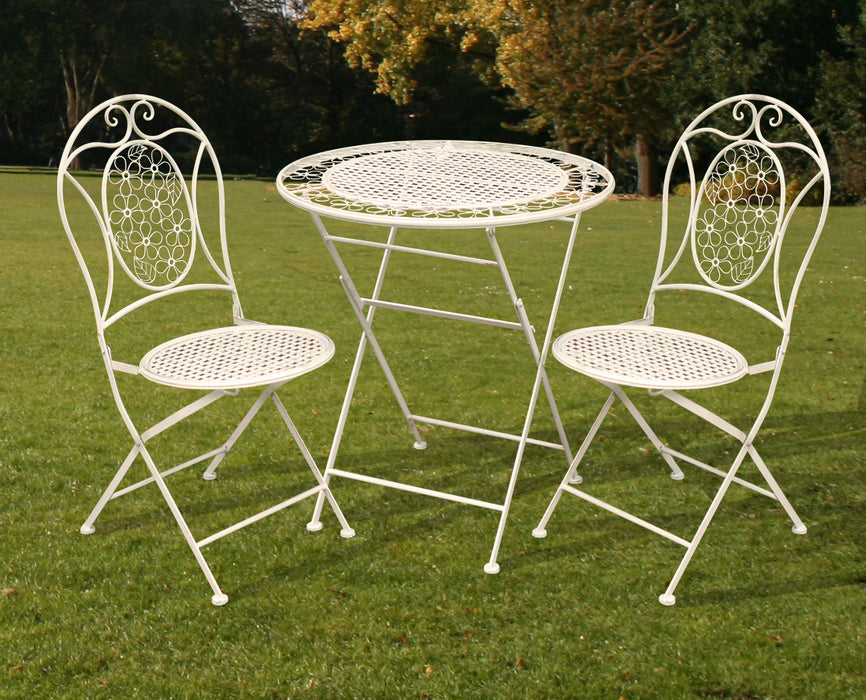 Bistro table flower set