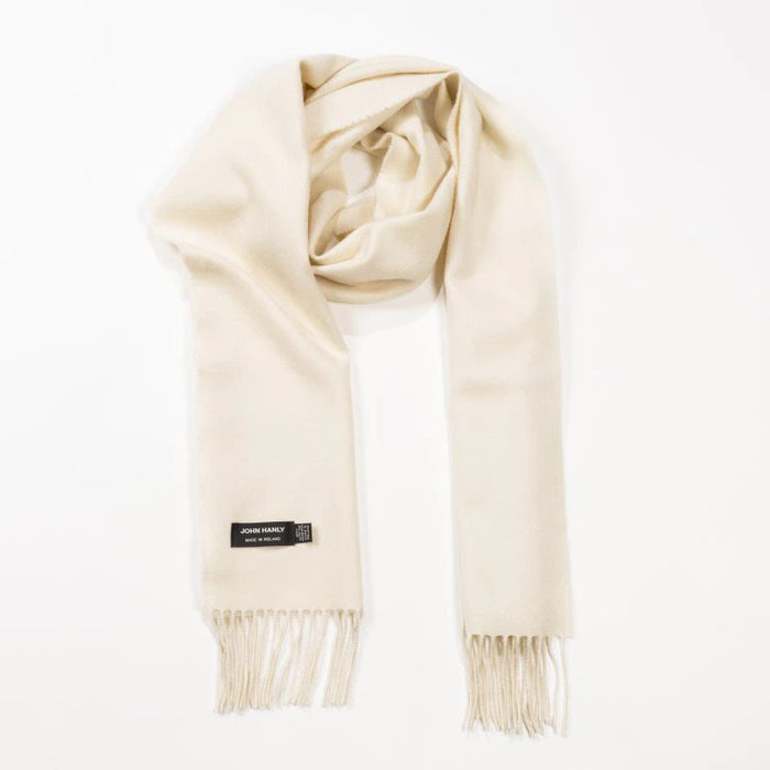Merino Luxury Wool Scarf Ecru