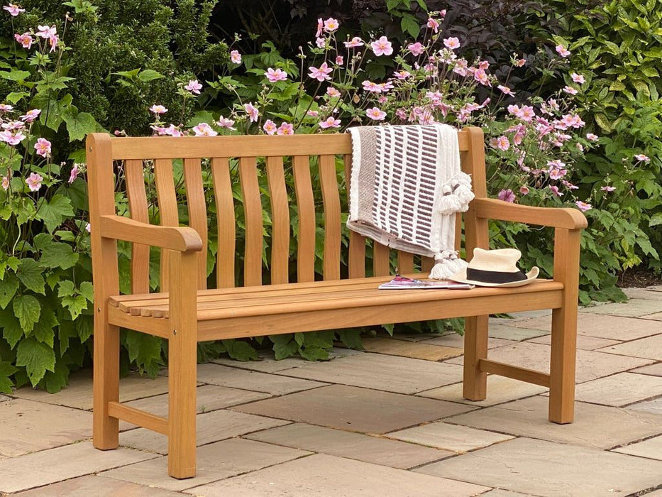 Wooden garden bench