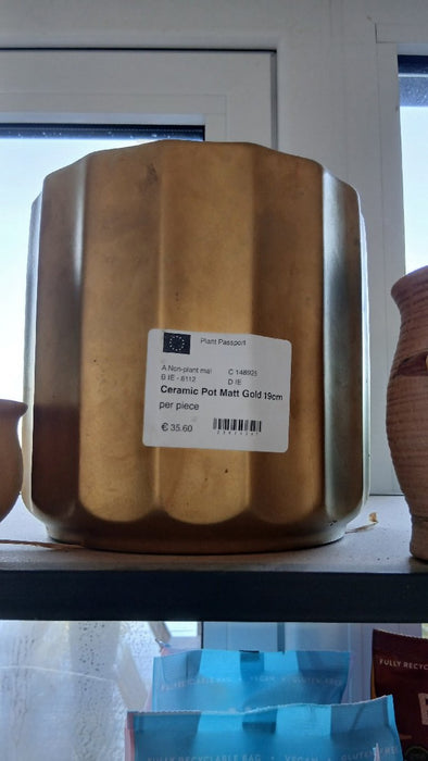 Ceramic Pot Blue 19cm